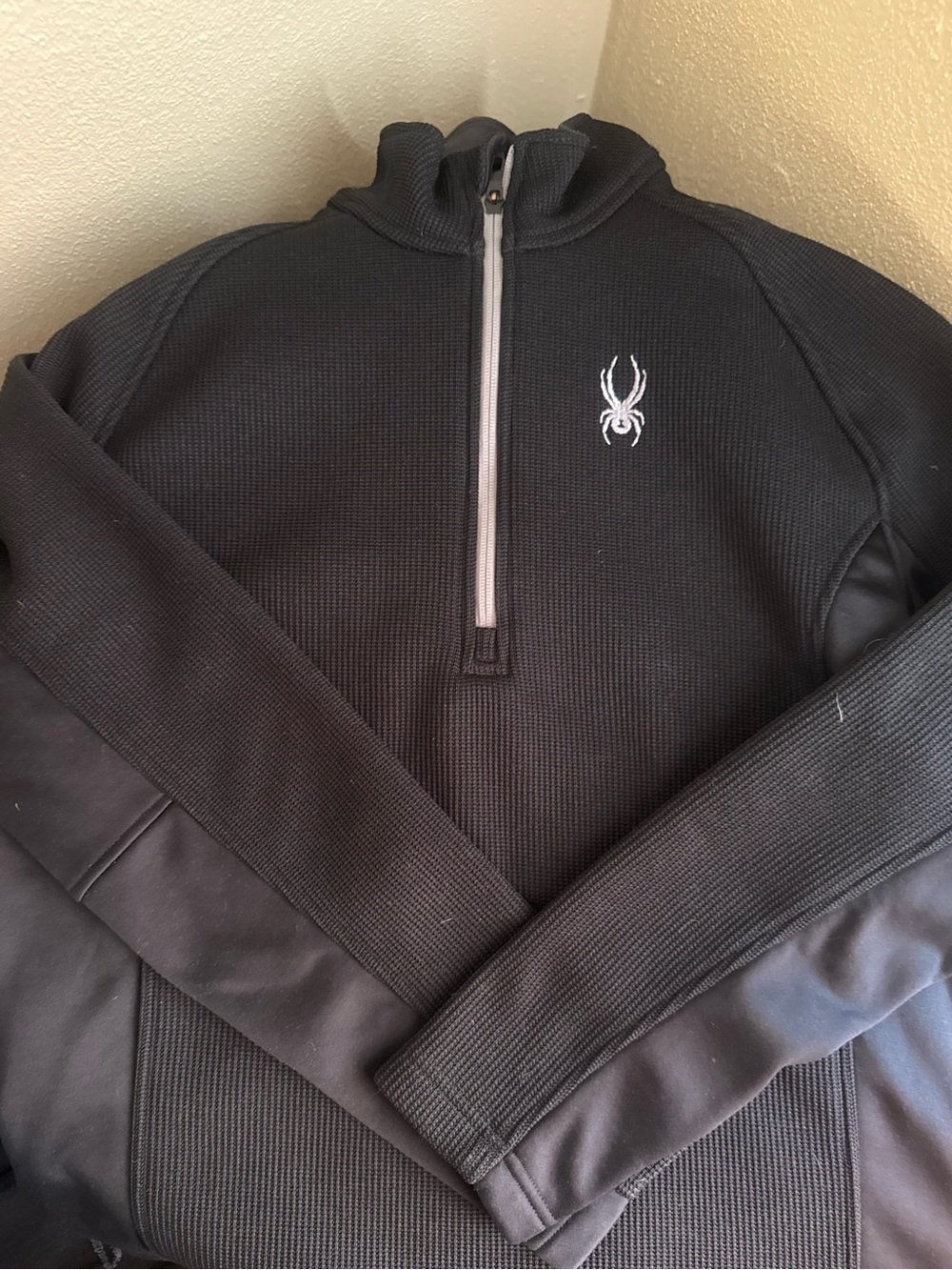 Spyder Black Half-Zip Performance Pullover